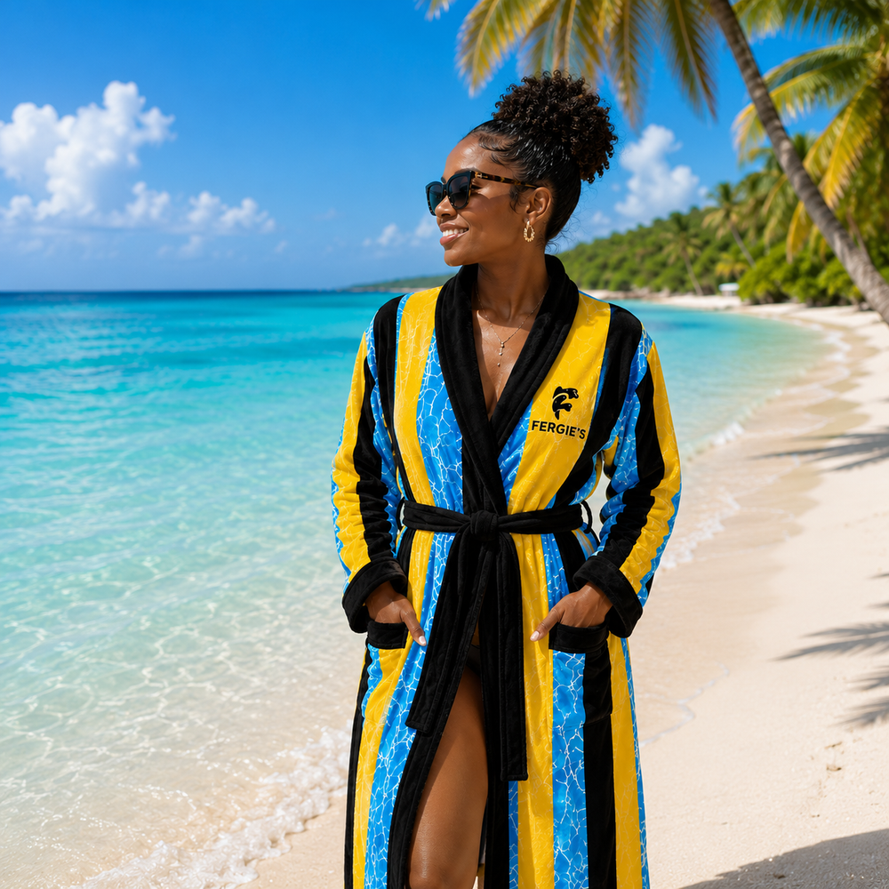 FERGIE’S Bahamian Culture Towel Robe