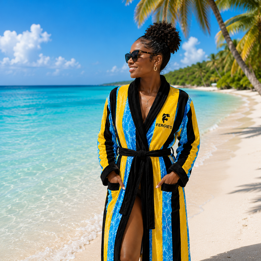 FERGIE’S Bahamian Culture Towel Robe