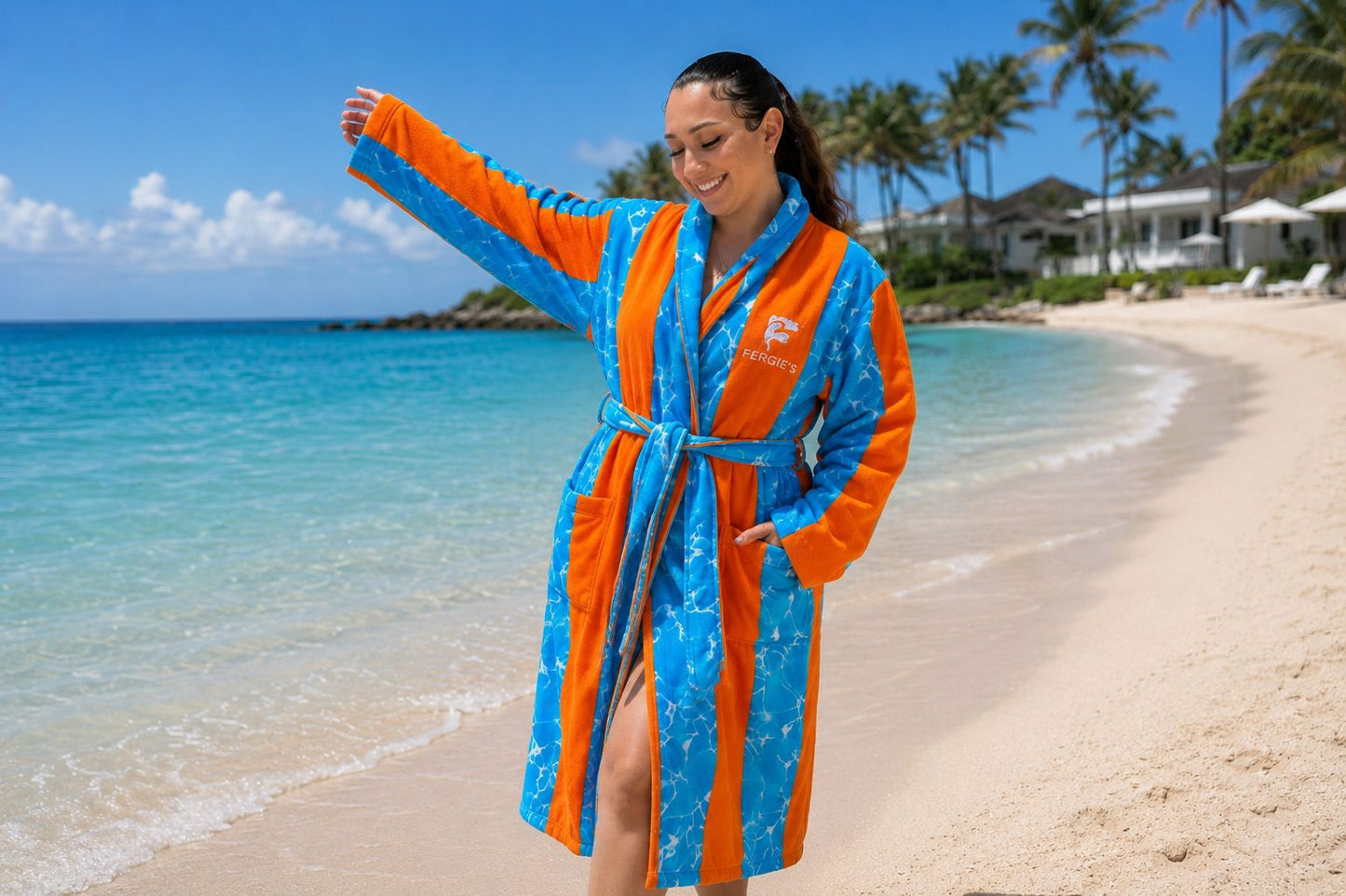 FERGIE’S Island Style Towel Robe
