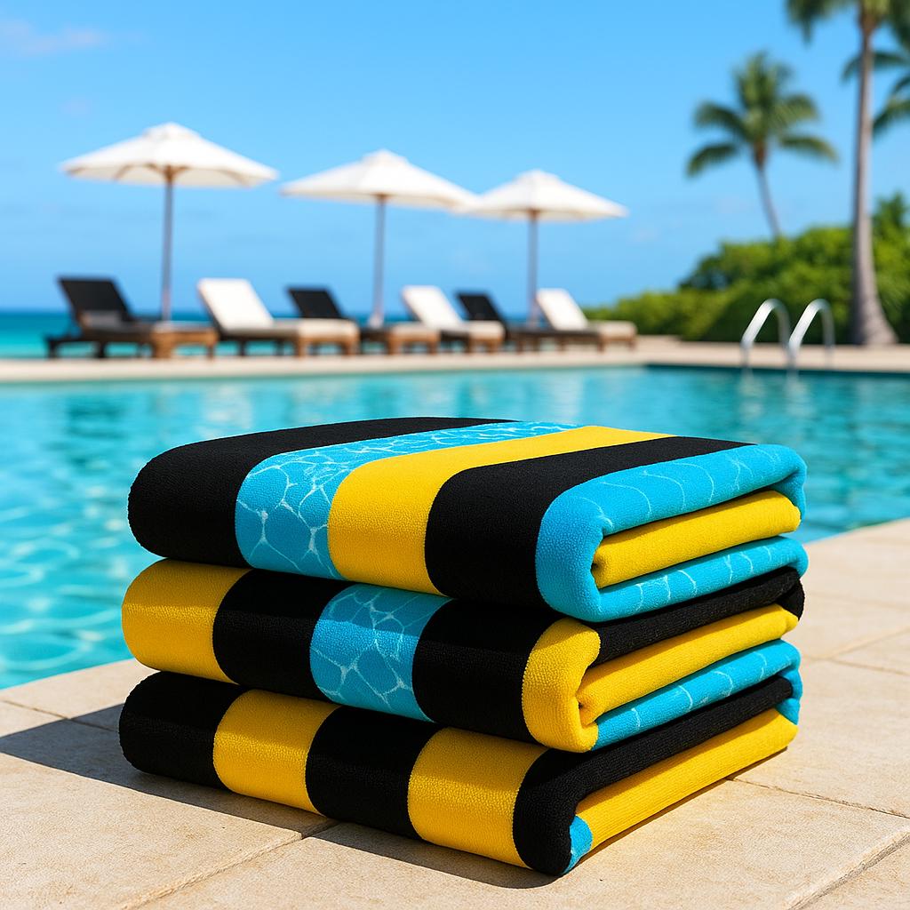 FERGIE'S Bahamian Culture Beach Towel